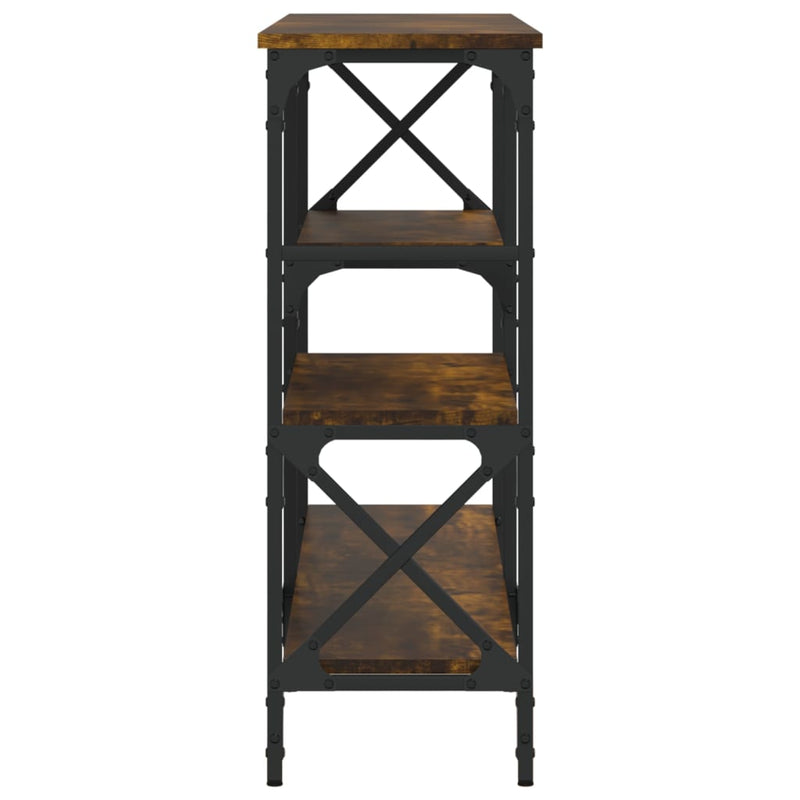 vidaXL füstös tölgy színű szerelt fa tálalóasztal 150 x 29 x 76,5 cm