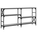 vidaXL szürke sonoma színű szerelt fa konzolasztal 150 x 29 x 76,5 cm