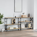 vidaXL sonoma tölgy színű szerelt fa dohányzóasztal 180 x 29 x 76,5 cm