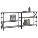 vidaXL szürke sonoma színű szerelt fa konzolasztal 180 x 29 x 76,5 cm