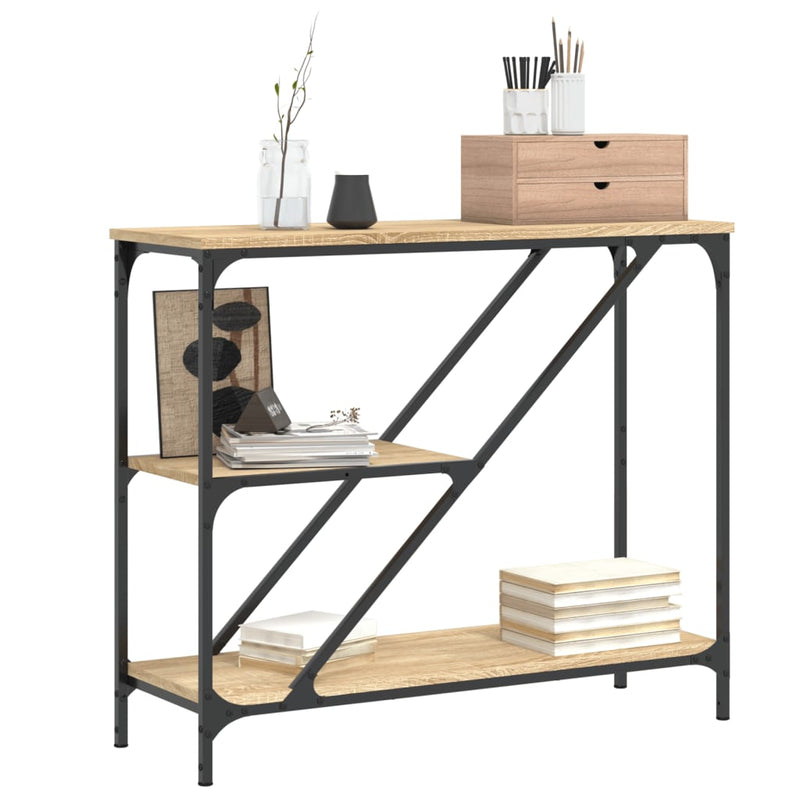 vidaXL sonoma tölgy színű szerelt fa dohányzóasztal 88,5x30x75 cm