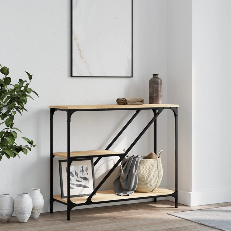 vidaXL sonoma tölgy színű szerelt fa dohányzóasztal 88,5x30x75 cm