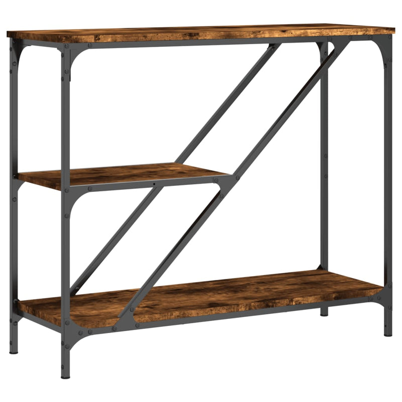 vidaXL füstös tölgy színű szerelt fa tálalóasztal 88,5x30x75 cm