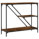 vidaXL füstös tölgy színű szerelt fa tálalóasztal 88,5x30x75 cm