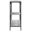 vidaXL szürke sonoma színű szerelt fa konzolasztal 88,5x30x75 cm