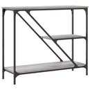 vidaXL szürke sonoma színű szerelt fa konzolasztal 88,5x30x75 cm