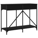vidaXL fekete szerelt fa tálalóasztal 100 x 39 x 78,5 cm