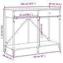 vidaXL fekete szerelt fa tálalóasztal 100 x 39 x 78,5 cm