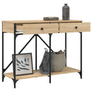 vidaXL sonoma tölgy színű szerelt fa dohányzóasztal 100 x 39 x 78,5 cm