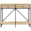 vidaXL sonoma tölgy színű szerelt fa dohányzóasztal 100 x 39 x 78,5 cm