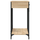 vidaXL sonoma tölgy színű szerelt fa dohányzóasztal 100 x 39 x 78,5 cm