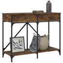 vidaXL füstös tölgy színű szerelt fa tálalóasztal 100 x 39 x 78,5 cm