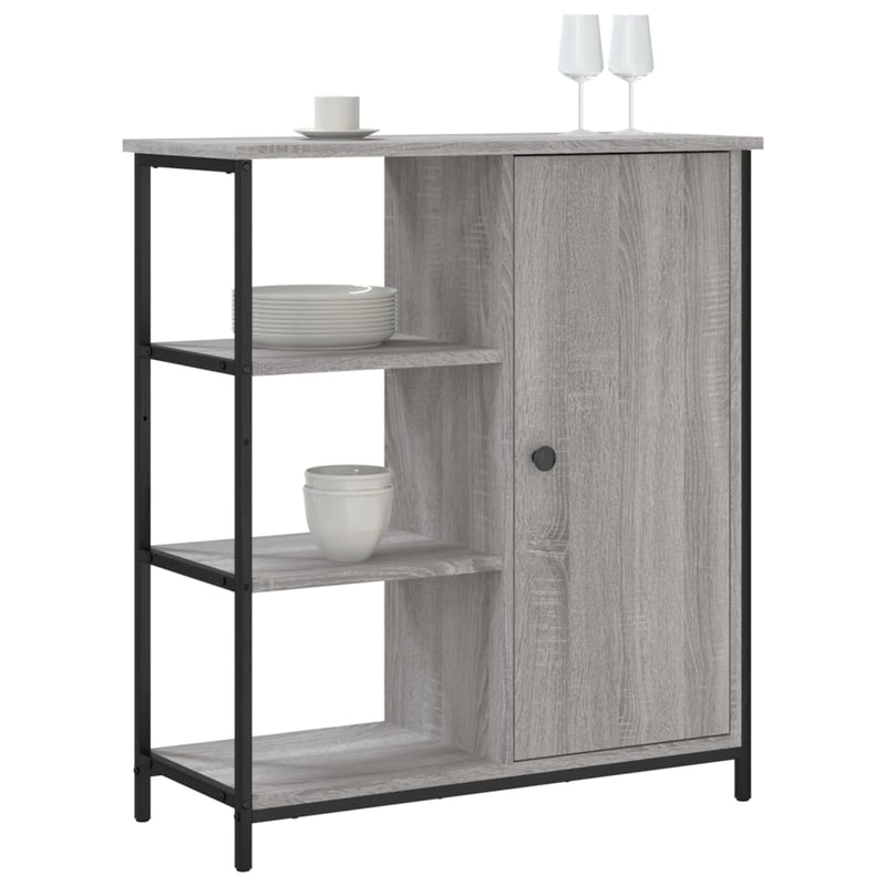 vidaXL szürke sonoma színű szerelt fa tálalószekrény 70 x 30 x 80 cm