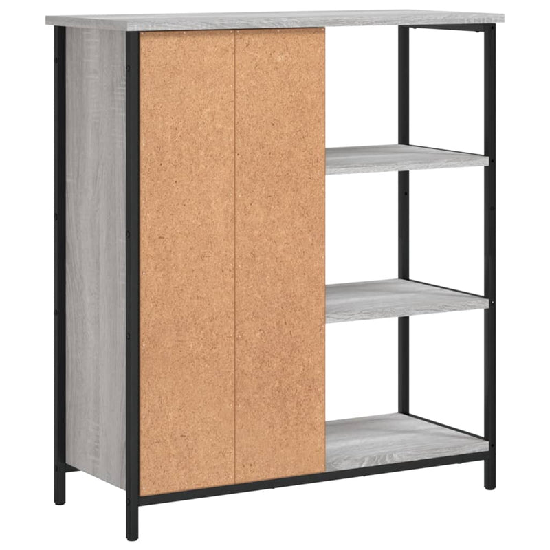 vidaXL szürke sonoma színű szerelt fa tálalószekrény 70 x 30 x 80 cm