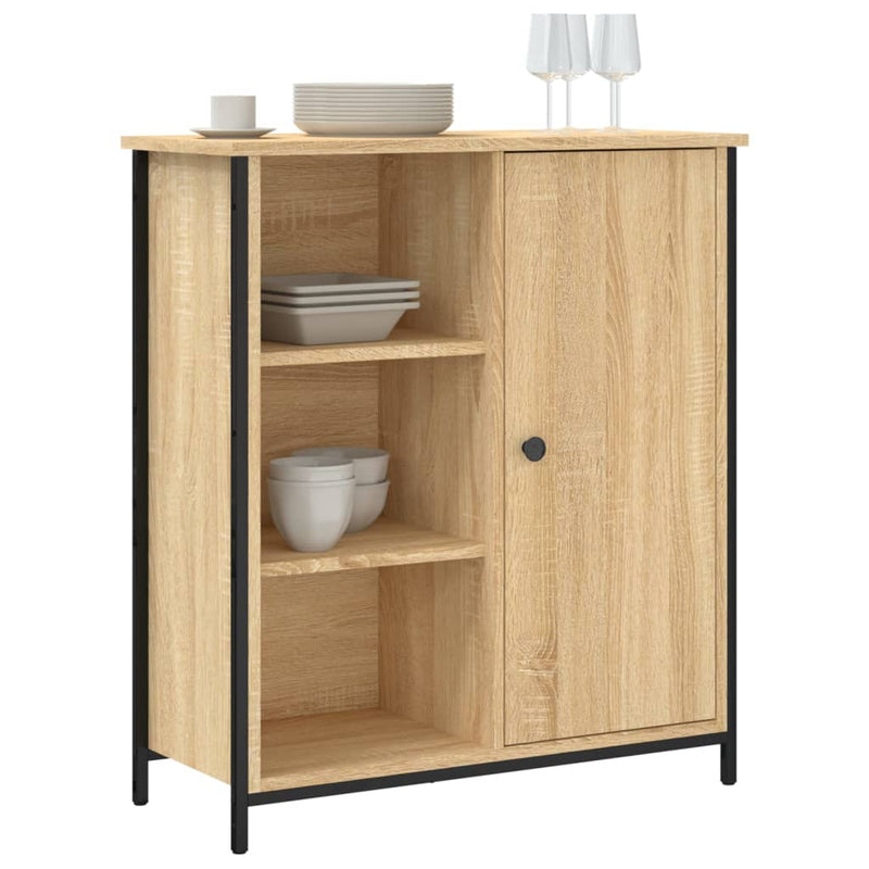 vidaXL sonoma tölgy színű szerelt fa tálalószekrény 70 x 30 x 80 cm