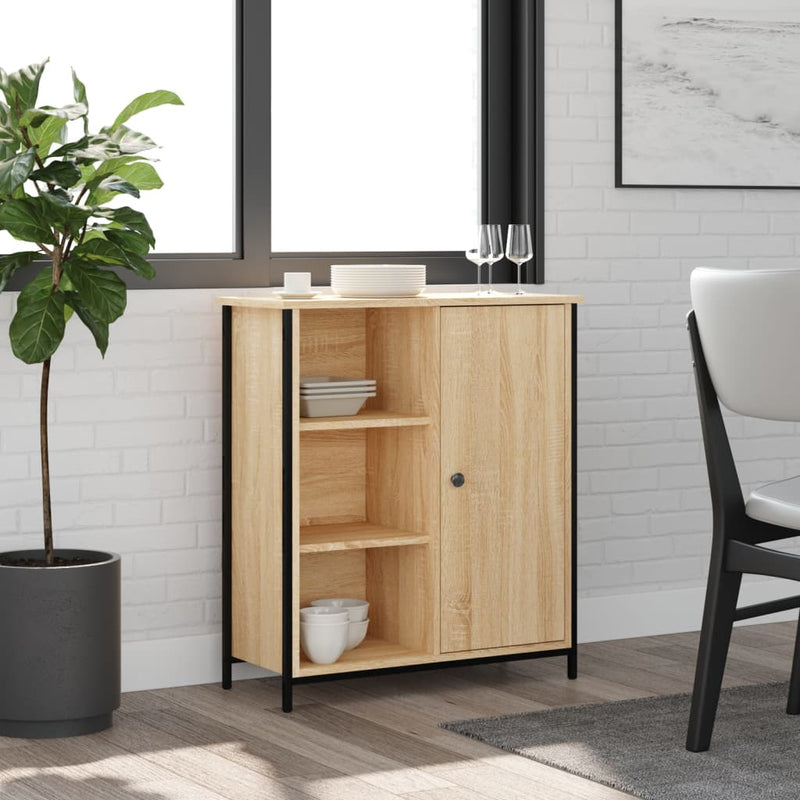 vidaXL sonoma tölgy színű szerelt fa tálalószekrény 70 x 30 x 80 cm