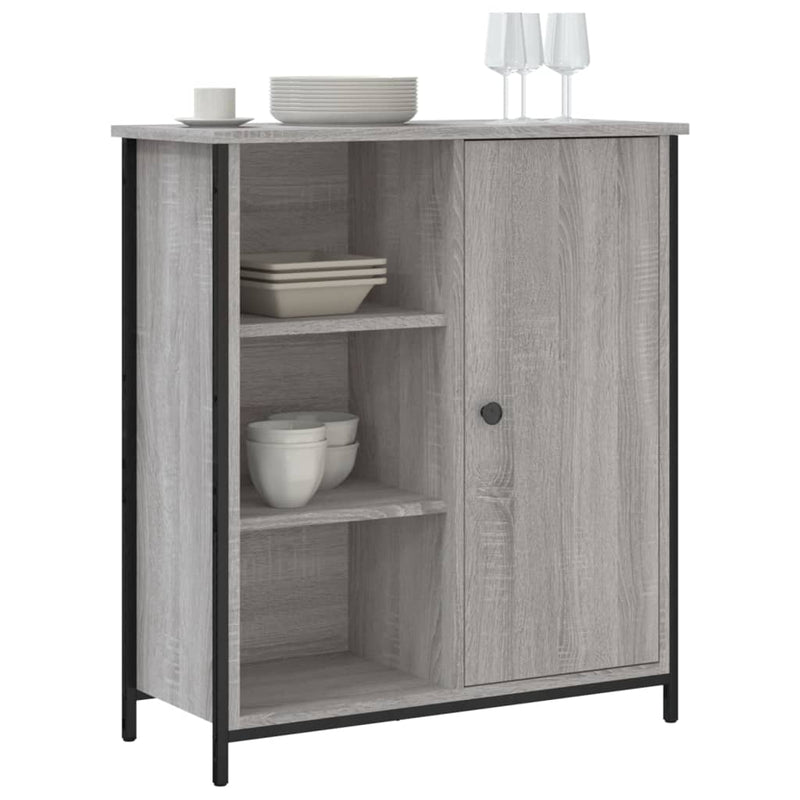 vidaXL szürke sonoma színű szerelt fa tálalószekrény 70 x 30 x 80 cm