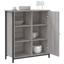 vidaXL szürke sonoma színű szerelt fa tálalószekrény 70 x 30 x 80 cm