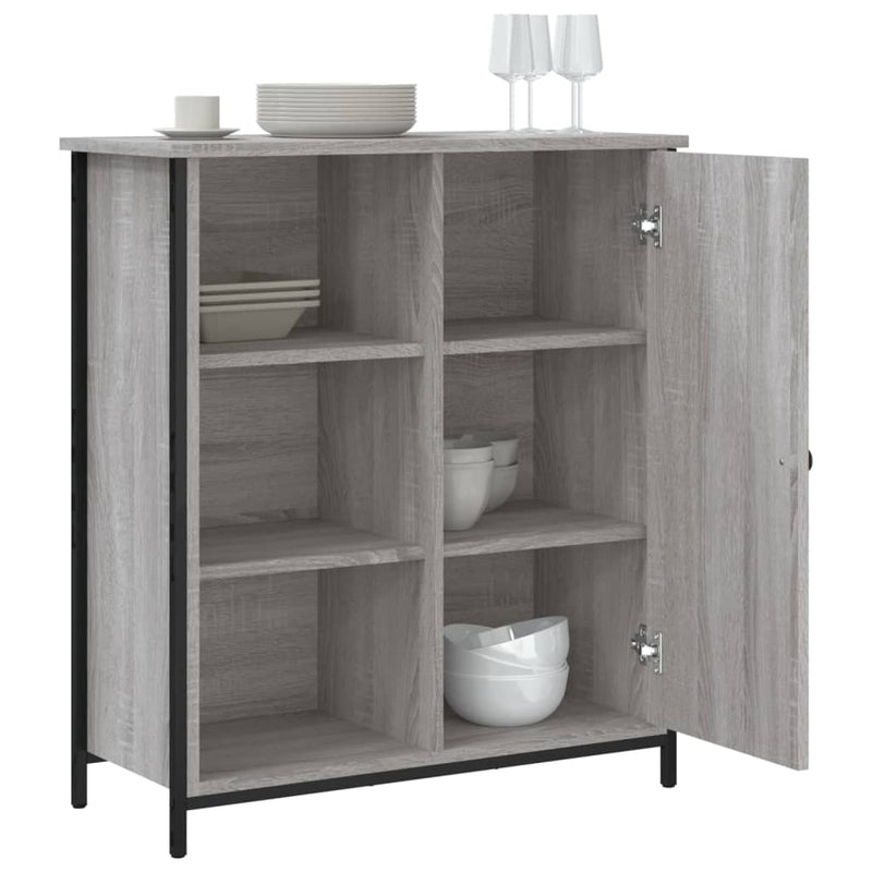 vidaXL szürke sonoma színű szerelt fa tálalószekrény 70 x 30 x 80 cm