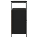 vidaXL fekete szerelt fa tálalószekrény 100 x 35 x 80 cm