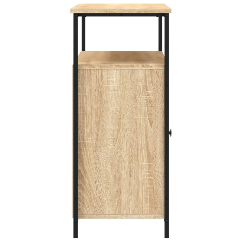 vidaXL sonoma tölgy színű szerelt fa tálalószekrény 100 x 35 x 80 cm