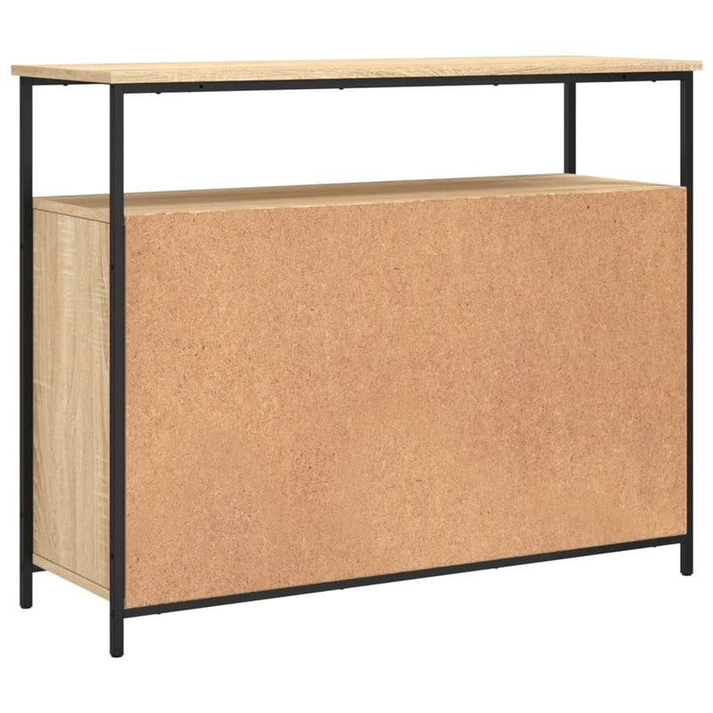 vidaXL sonoma tölgy színű szerelt fa tálalószekrény 100 x 35 x 80 cm