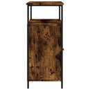 vidaXL füstös tölgy színű szerelt fa tálalószekrény 100 x 35 x 80 cm