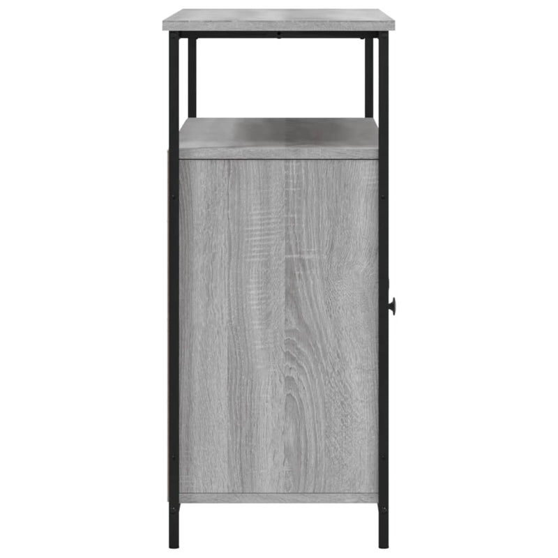 vidaXL szürke sonoma színű szerelt fa tálalószekrény 100 x 35 x 80 cm