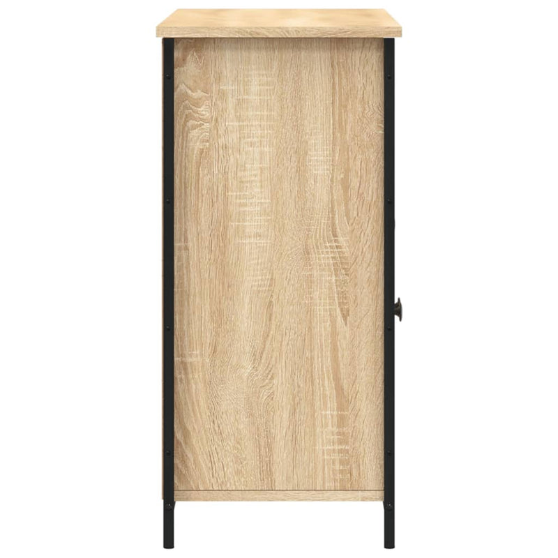 vidaXL sonoma tölgy színű szerelt fa tálalószekrény 100 x 35 x 75 cm