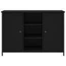vidaXL fekete szerelt fa tálalószekrény 100 x 35 x 70 cm