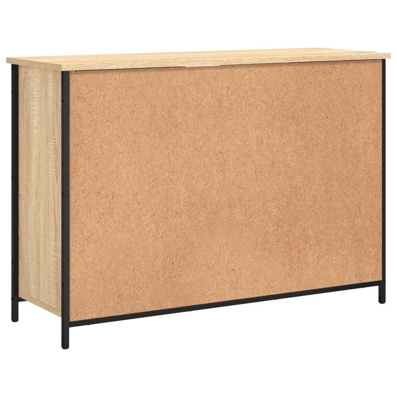 vidaXL sonoma tölgy színű szerelt fa tálalószekrény 100 x 35 x 70 cm