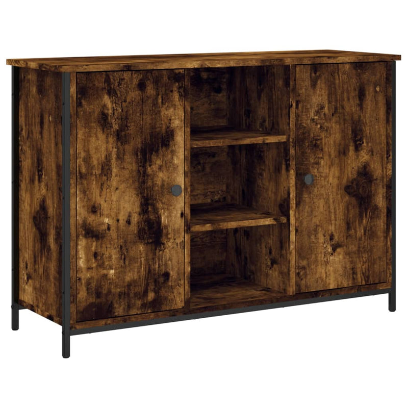 vidaXL füstös tölgy színű szerelt fa tálalószekrény 100 x 35 x 70 cm