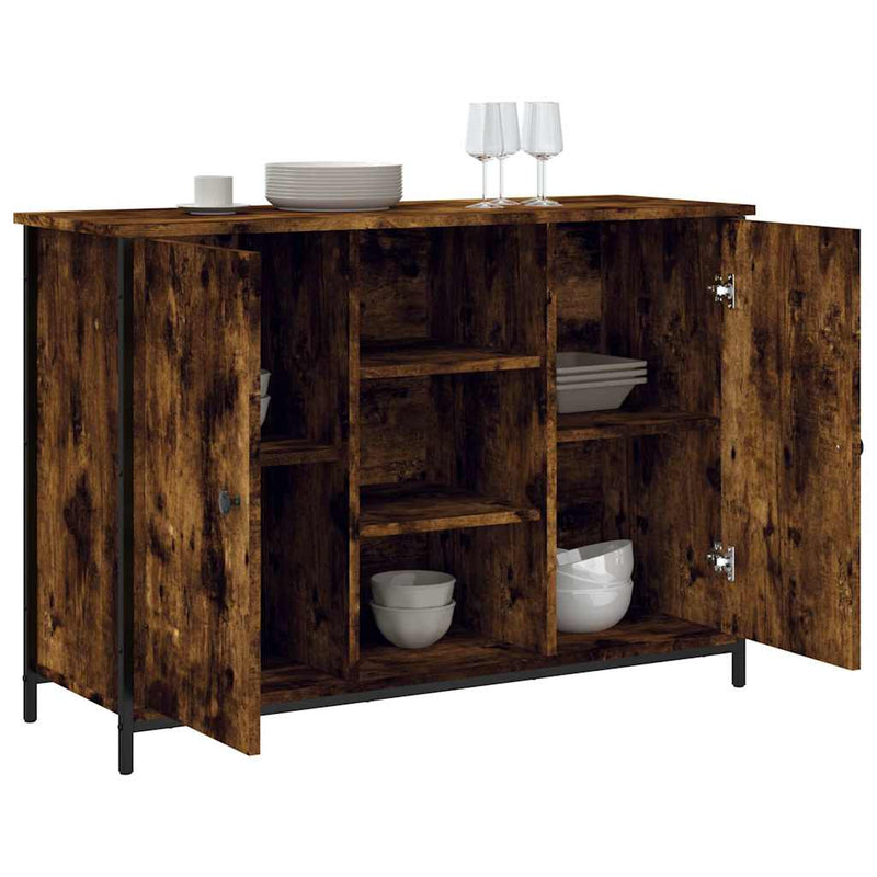 vidaXL füstös tölgy színű szerelt fa tálalószekrény 100 x 35 x 70 cm