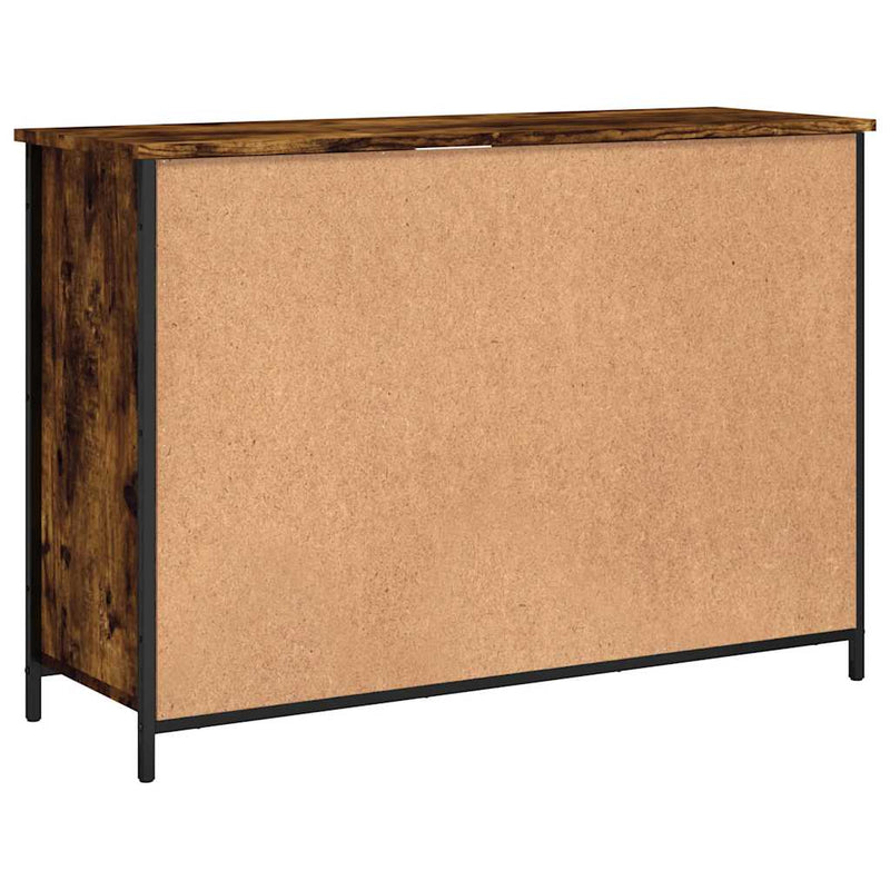 vidaXL füstös tölgy színű szerelt fa tálalószekrény 100 x 35 x 70 cm