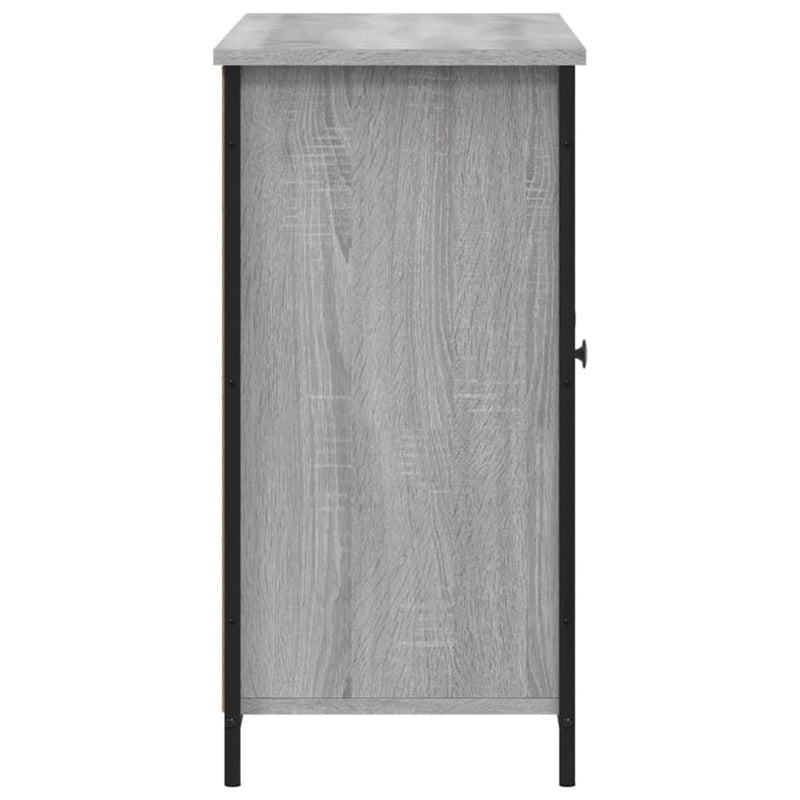 vidaXL szürke sonoma színű szerelt fa tálalószekrény 100x35x70 cm