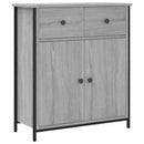 vidaXL szürke sonoma színű szerelt fa tálalószekrény 70 x 30 x 80 cm