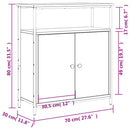 vidaXL sonoma tölgyfa tálalószekrény 70 x 30 x 80 cm