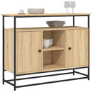 vidaXL sonoma tölgy színű szerelt fa tálalószekrény 100 x 35 x 80 cm