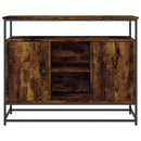 vidaXL füstös tölgy színű szerelt fa tálalószekrény 100 x 35 x 80 cm
