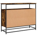 vidaXL füstös tölgy színű szerelt fa tálalószekrény 100 x 35 x 80 cm
