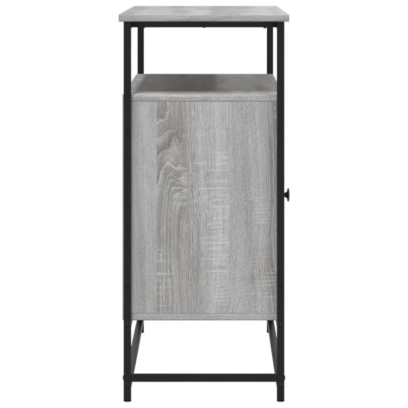 vidaXL szürke sonoma színű szerelt fa tálalószekrény 100 x 35 x 80 cm