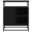 vidaXL fekete szerelt fa tálalószekrény 60 x 35 x 80 cm