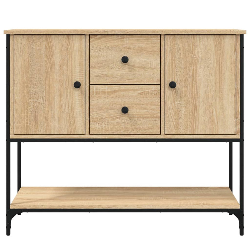 vidaXL sonoma tölgy színű szerelt fa tálalószekrény 100 x 36 x 85 cm