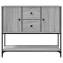 vidaXL szürke sonoma színű szerelt fa tálalószekrény 100 x 36 x 85 cm