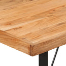 vidaXL tömör akácfa és vas bárasztal 110 x 55 x 107 cm