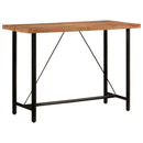 vidaXL tömör akácfa és vas bárasztal 150 x 70 x 107 cm