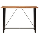 vidaXL tömör akácfa és vas bárasztal 150 x 70 x 107 cm