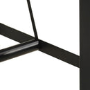 vidaXL tömör akácfa és vas bárasztal 150 x 70 x 107 cm
