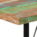 vidaXL tömör újrahasznosított fa és vas bárasztal 110 x 55 x 107 cm