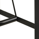 vidaXL tömör újrahasznosított fa és vas bárasztal 110 x 55 x 107 cm